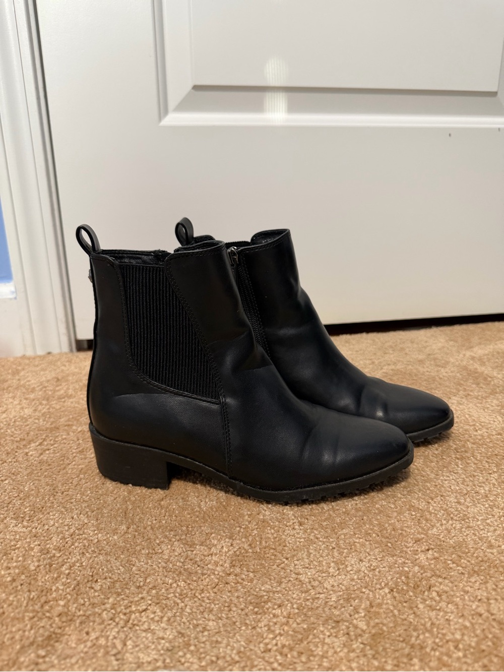 Anne Klein Black Chelsea Ankle Booties